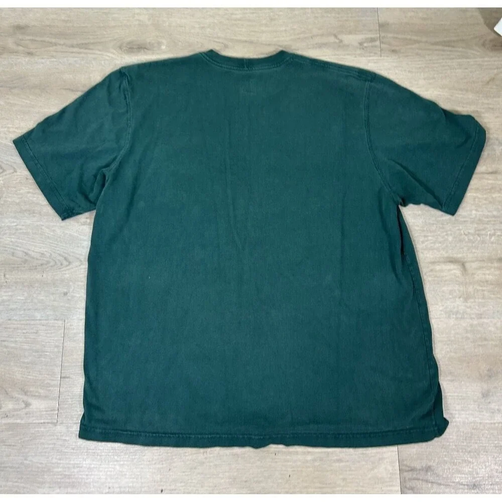 Carhartt Loose Fit Heavyweight Green Work T-shirt Size XL